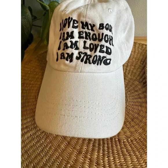 White Motivational Baseball hat - Picture 4 of 9
